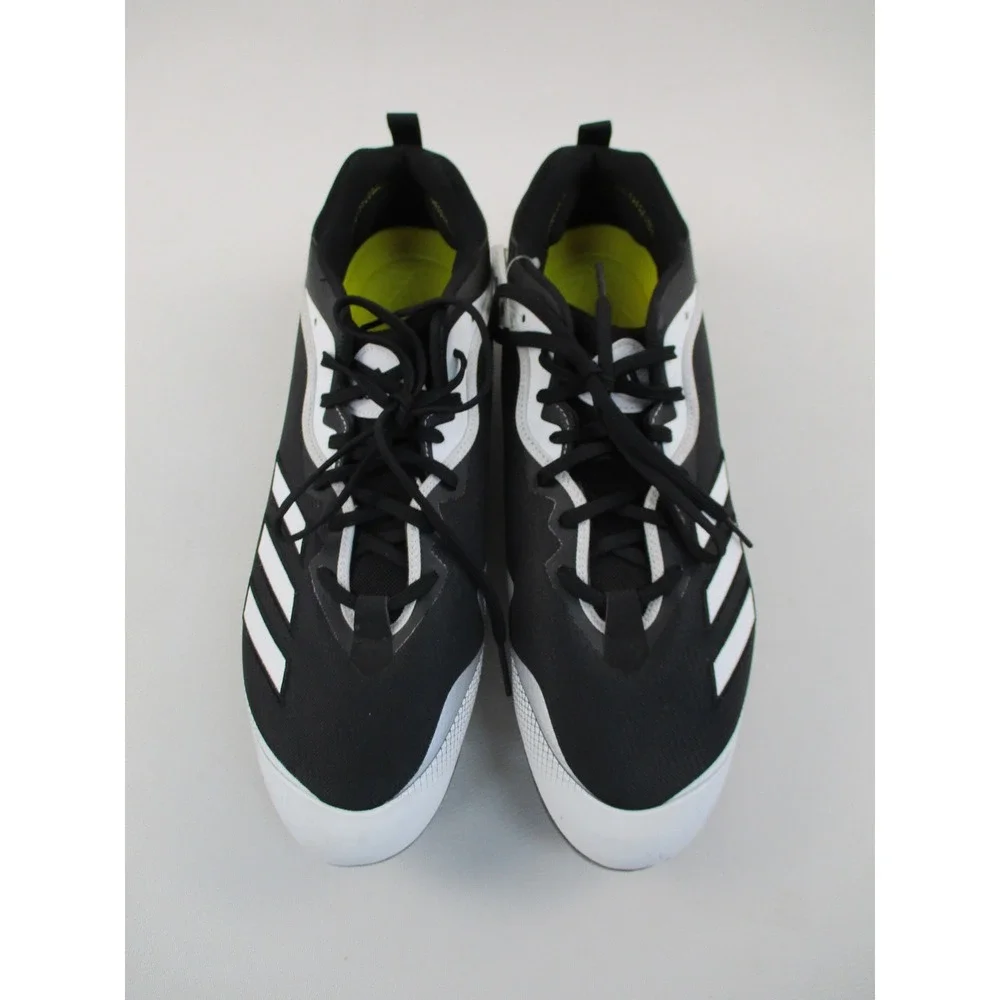 Adidas Baseball Cleats Mens 17 Black Afterburner 8 Metal Spikes EG7611